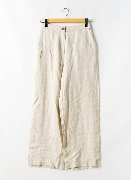 Pantalon drept bej CAMAIEU femeie