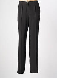 Pantalon drept țesătură poplin mărime normală negru ATIAN femme