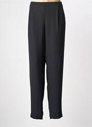 Pantalon drept țesătură poplin mărime normală negru PL COUTURE femeie