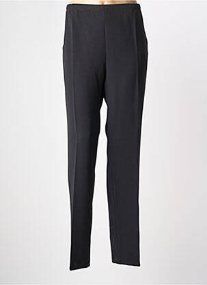 Pantalon slim talie elastică mărime normală negru FRANCE RIVOIRE femeie