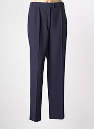Pantalon drept țesătură poplin mărime normală albastru PL COUTURE femme