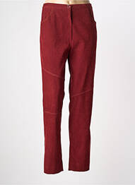 Pantalon drept elasticitate mărime normală roșu FRANCE RIVOIRE femme