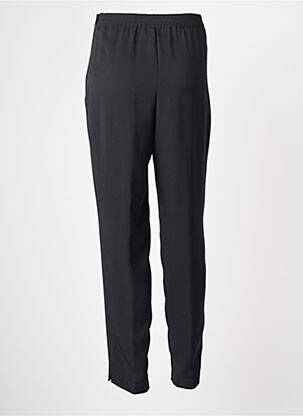 Pantalon drept talie elastică mărime normală negru PL COUTURE femeie