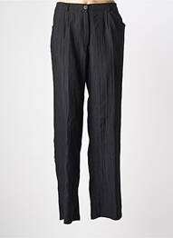 Pantalon drept închidere cu fermoar sub clapetă cu nasturi mărime normală negru GRIFFON femme