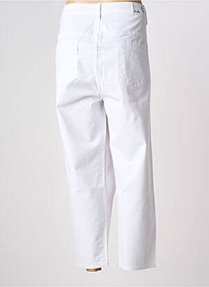 Pantalon trei sferturi elasticitate mărime normală alb GRIFFON femeie