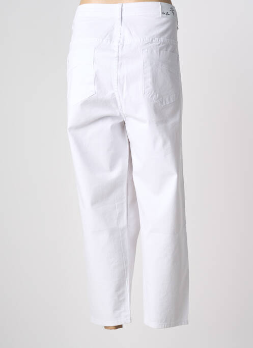 Pantalon trei sferturi alb GRIFFON femeie