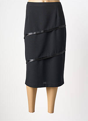 Fustă midi croială dreaptă negru PL COUTURE femeie