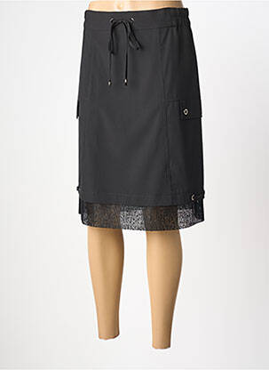 Fustă midi negru GRIFFON femeie