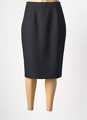 Fustă midi croială dreaptă negru PL COUTURE femeie