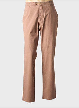 Pantalon chino elasticitate mărime normală maro BRUNO SAINT HILAIRE bărbat