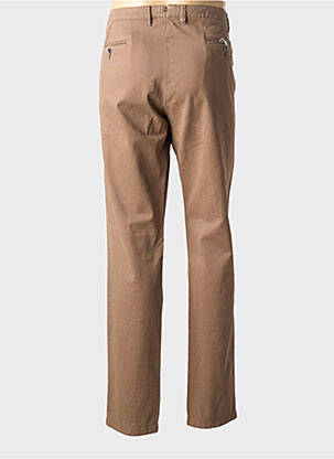 Pantalon chino țesătură poplin mărime normală maro BRUNO SAINT HILAIRE bărbat
