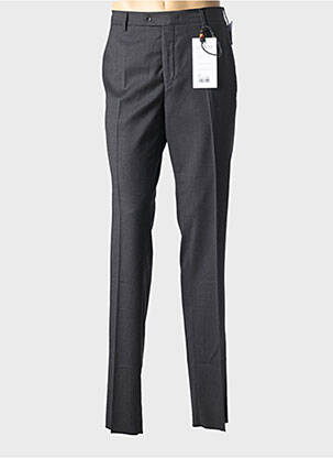 Pantalon chino închidere cu fermoar sub clapetă cu cârlig talie înaltă gri MMX bărbat