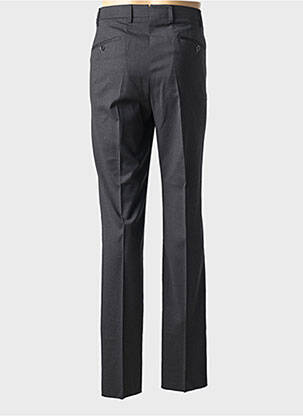 Pantalon chino închidere cu fermoar sub clapetă cu cârlig talie înaltă gri MMX bărbat