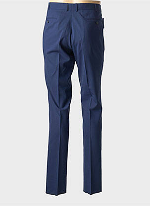 Pantalon slim talie cu cleme talie înaltă albastru SCABAL bărbat
