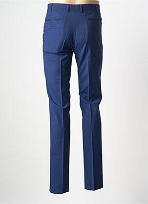 Pantalon slim talie cu cleme talie înaltă albastru SCABAL bărbat