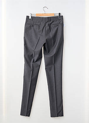 Pantalon slim țesătură melanj talie înaltă gri SCABAL bărbat