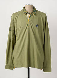Polo mâneci lungi mâneci lungi verde LA SQUADRA homme