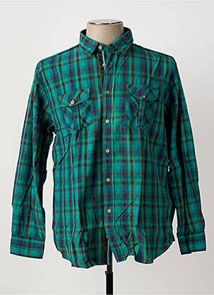 Cămașă cu mâneci lungi verde MONTE CARLO bărbat