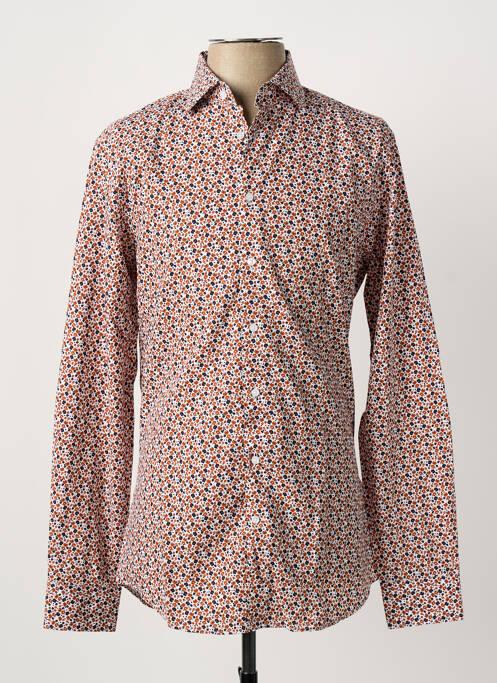 Cămașă cu mâneci lungi maro SEIDEN STICKER bărbat