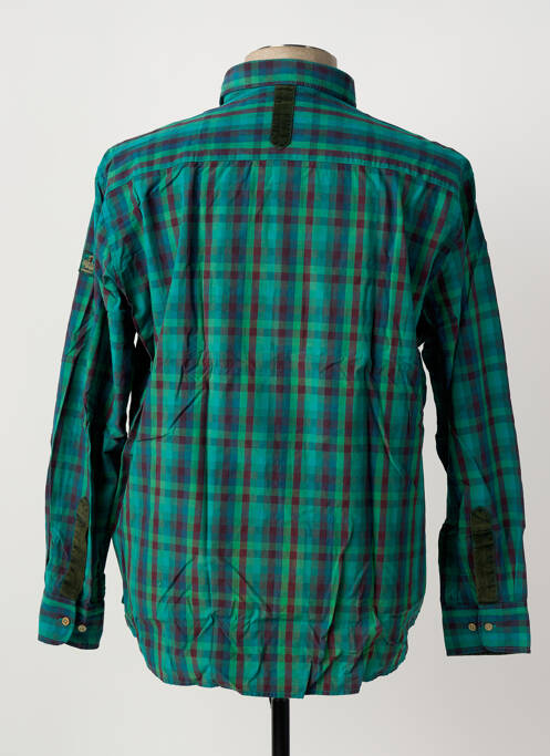 Cămașă cu mâneci lungi verde MONTE CARLO bărbat