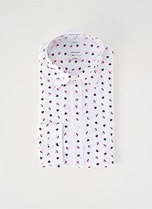 Cămașă cu mâneci lungi alb SEIDEN STICKER bărbat