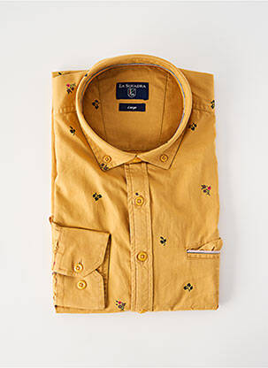 Cămașă cu mâneci lungi galben LA SQUADRA bărbat