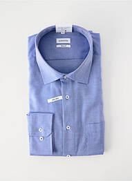Cămașă cu mâneci lungi croială dreaptă albastru SEIDEN STICKER homme