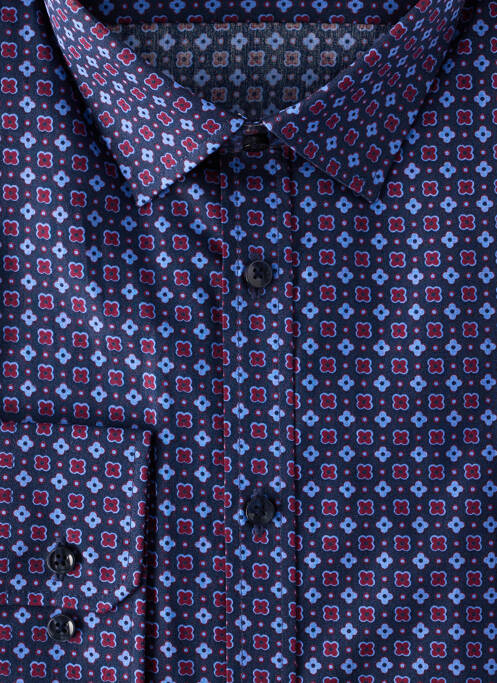 Cămașă cu mâneci lungi albastru SEIDEN STICKER bărbat