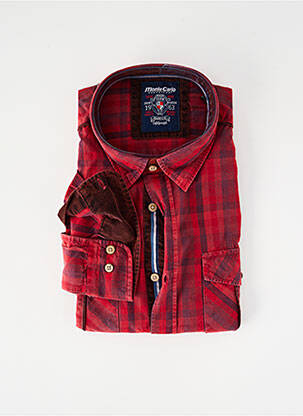 Cămașă cu mâneci lungi roșu MONTE CARLO bărbat