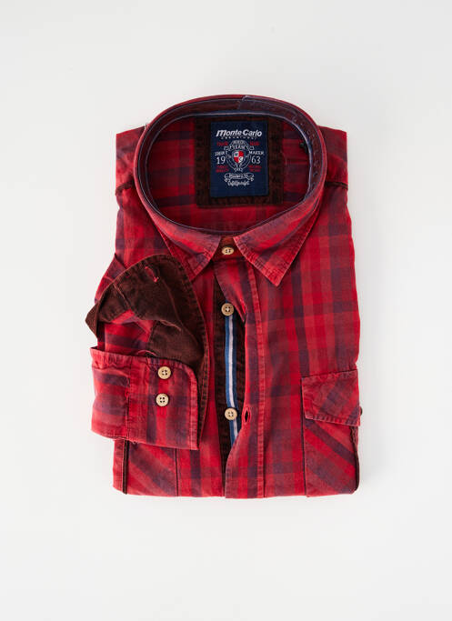 Cămașă cu mâneci lungi roșu MONTE CARLO bărbat