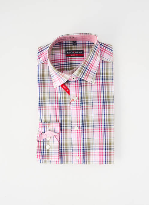 Cămașă cu mâneci lungi roz MARVELIS bărbat