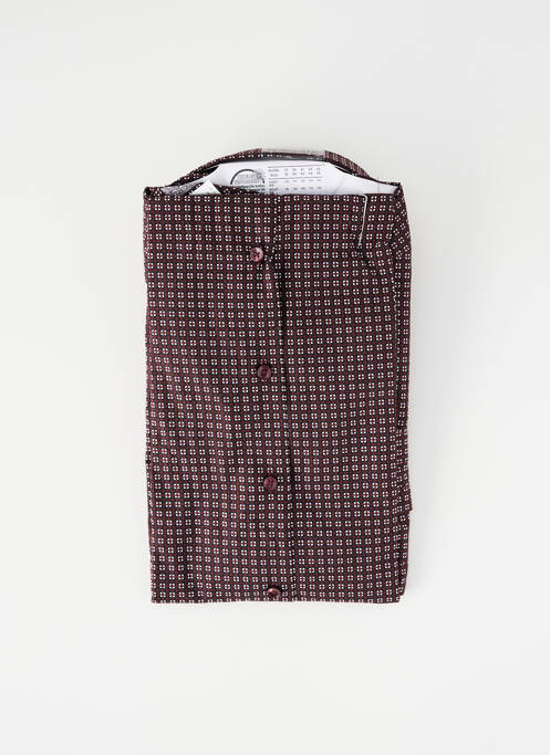 Cămașă cu mâneci lungi maro SEIDEN STICKER bărbat