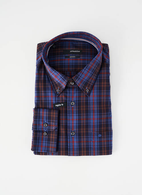 Cămașă cu mâneci lungi albastru SEIDEN STICKER bărbat