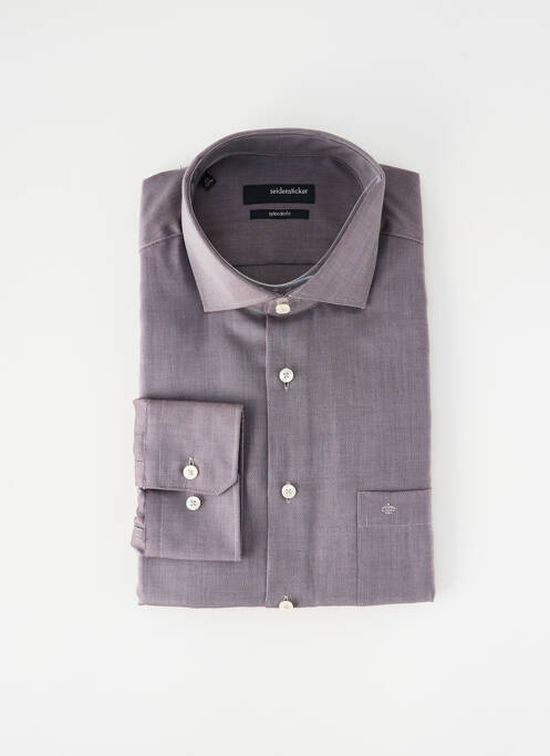 Cămașă cu mâneci lungi maro SEIDEN STICKER bărbat