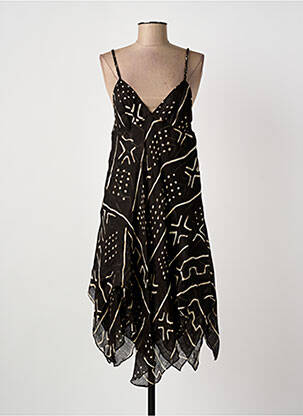 Rochie midi maro RALPH LAUREN femeie