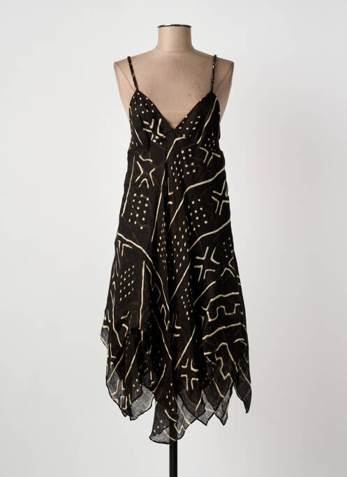 Rochie midi maro RALPH LAUREN femeie