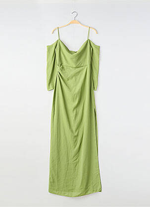 Rochie lungă mâneci scurte mâneci scurte verde LADY PIPA femeie