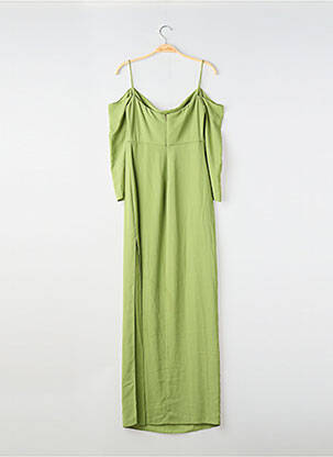 Rochie lungă mâneci scurte mâneci scurte verde LADY PIPA femeie