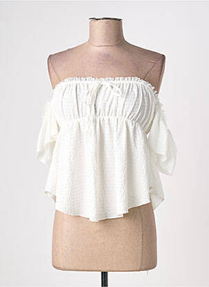 Top alb GINA TRICOT femeie