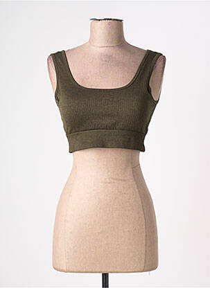 Top verde SANS MARQUE femeie