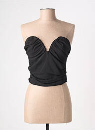 Top croială cambrată fără mâneci negru NA-KD femme