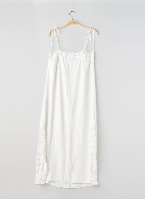 Rochie lungă alb ZARA femeie