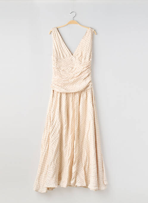 Rochie lungă bej LOUNGE femeie