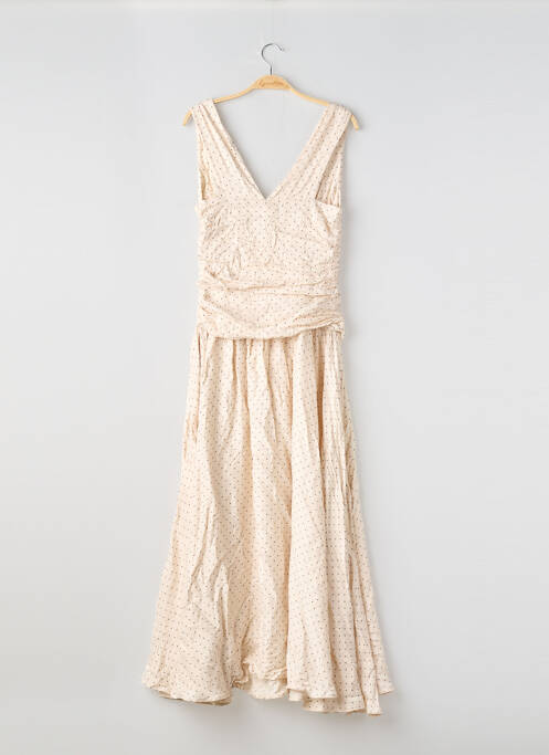 Rochie lungă bej LOUNGE femeie