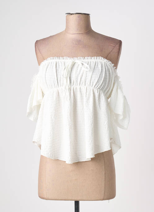 Top alb GINA TRICOT femeie