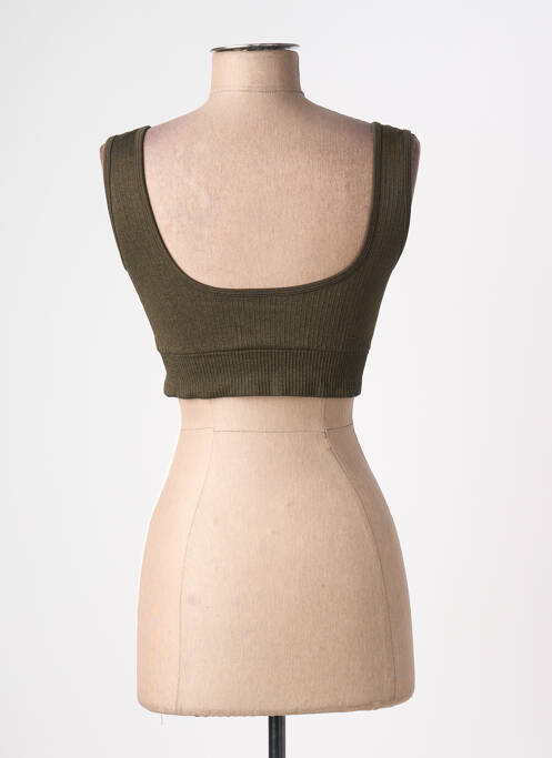 Top verde SANS MARQUE femeie