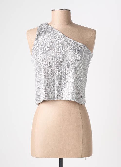Top argintiu BROWNIE femeie