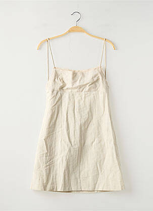 Rochie scurtă bej MANGO femeie