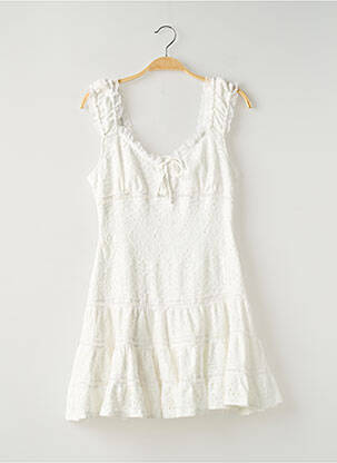 Rochie scurtă alb GINA TRICOT femeie