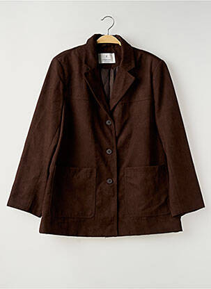 Sacou finisaj interior dublat maro STRADIVARIUS femeie